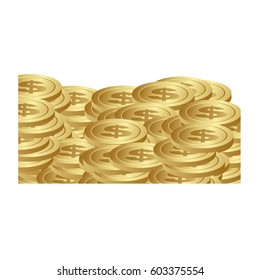 many metals coins icon, vector illustration design