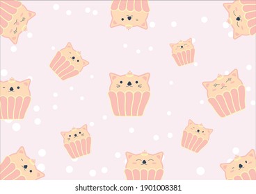 
Many moody cake background in pastel tones.