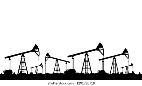 many oil pumps field