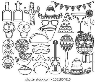 Many outline fiesta fiesta designs.