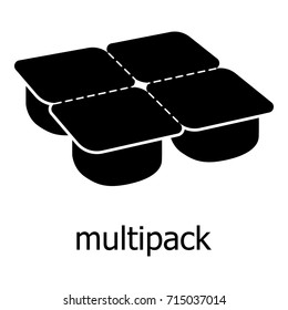 Many packages icon. Simple illustration of many packages vector icon for web