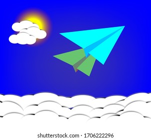 Many Paper rocket  dash towards the goal space