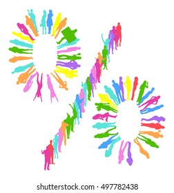 Many People Illustration 