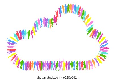 Many People Illustration 