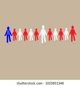 Many people join hands to add new ideas.