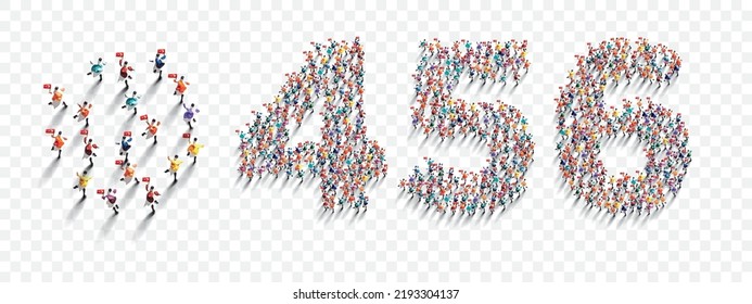 Many people together makes as a number