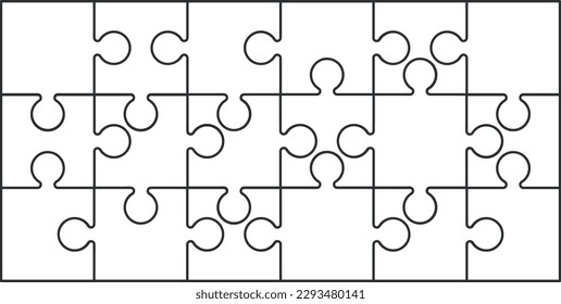 Many pieces of jigsaw puzzle as background