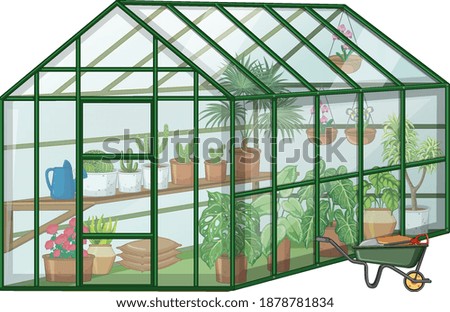 Similar – Image, Stock Photo cactus plants in greenhouse interior