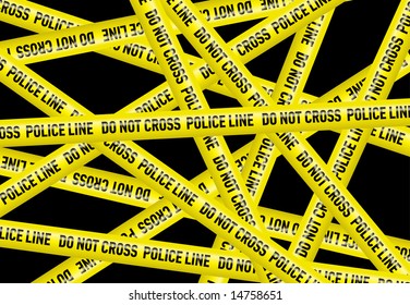Many polices lines. All elements are separate objects and editable.
