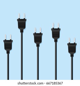Many power supply plugs