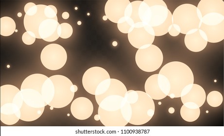 Many Random Falling Golden Stars Confetti on Dark Background. Beautiful Night Sky. Invitation Background. Banner, Greeting Card,  New Year and Christmas card, Postcard, Packaging, Textile Print.