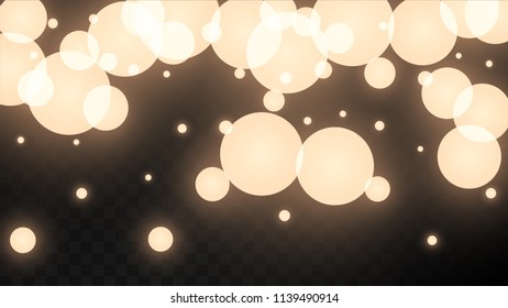 Many Random Falling Golden Stars Confetti on Dark Background. Vector Stars Sky. Invitation Background. Banner, Greeting Card,  New Year and Christmas card, Postcard, Packaging, Textile Print.