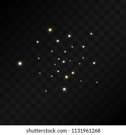 Many Random Falling Pastel Light Pink Confetti on Black Background. Beautiful Night Sky. Invitation Background. Banner, Greeting Card,  New Year and Christmas card, Postcard, Packaging, Textile Print.