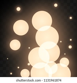 Many Random Falling Pastel Light Pink Confetti on Black Background. Vector illustration. Invitation Background. Banner, Greeting Card,  New Year and Christmas card, Postcard, Packaging, Textile Print.