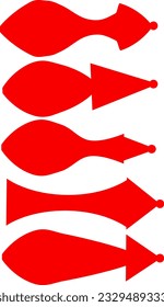 viele rohe Objekte, die mit einem Symbol frisch Pfeil machen
