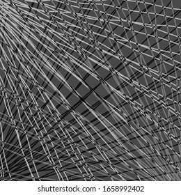 Many rays of gray light with symmetrical bright waves on dark.