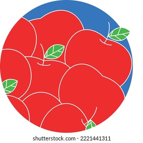 Many red apples look very delicious.