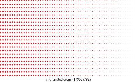 Many red dots on a white background