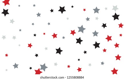 Many red gradient plastic abstract shapes. Set of stylish fluid forms in the form of drops. Vector illustration isolated on white background. 