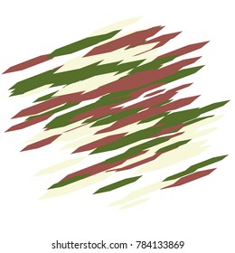 Many Red Green and White Hexagons on White Background