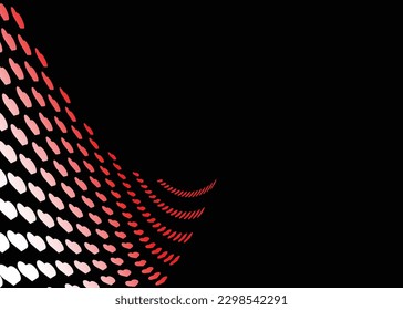 many red heart on black background vector for template wrapping paper web 