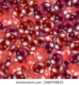 Many red plastic balls at playground