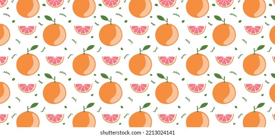 Many Ripe Citrus Fruits On White Background. Pattern For Design