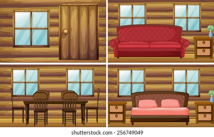 Many rooms in the house