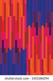 Many rows of colorful background
