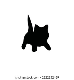 Many Simple Cat Silhouette Poses