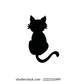 Many Simple Cat Silhouette Poses