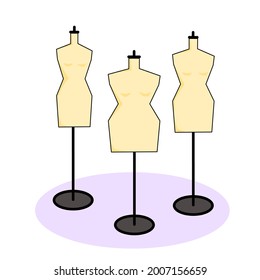 The many sizes of mannequins 