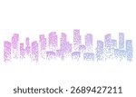 Many skyscraper abstract background modern architecture, civil engineering design elements.