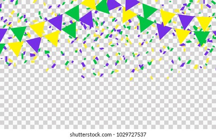 Many small colorful confetti