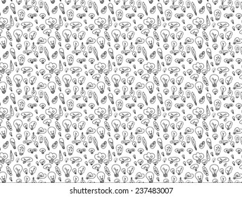many small drawing lamp texture.  Vector Illustration