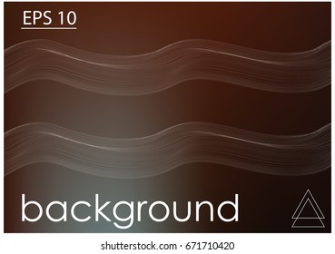 Many smooth white lines on a dark background