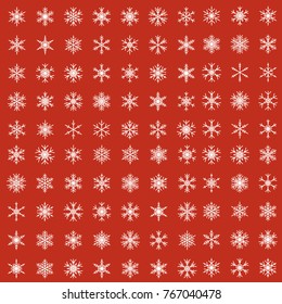 many snowflakes texture background 