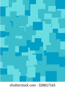 Many squares aqua art