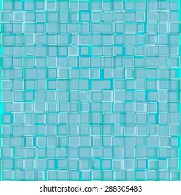 Many of the squares of different transparency, the background of blue squares