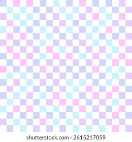 Many squares geometric asymmetrical seamless texture vector pattern. Repeat square tile design. Modern checkered wallpaper.  Textile checkerboard print. Decorative pattern in retro style.