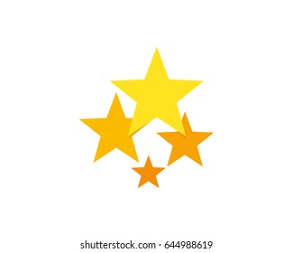 Many Star Social Network Icon Logo Design Element