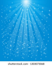 Many stars and light background