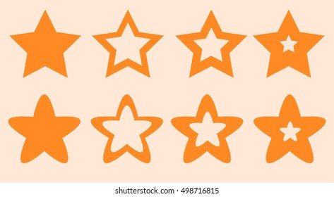 Many stars for site and game vector illustration