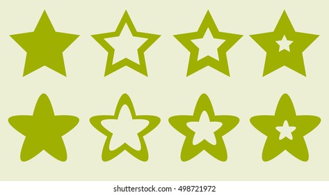 Many stars for site and game vector illustration