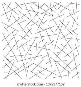Many sticks of different sizes randomly arranged on a white background.