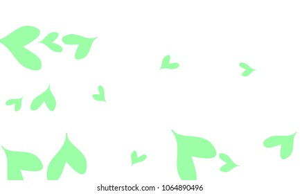 Many Stylish and Good Looking Light Blue Hearts of Different Size on White Background