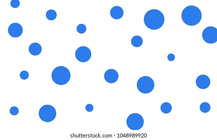 Many Stylish, Modern Classy and Good Looking Blue Bubbles of Different Size on White Background