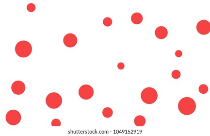 Many Stylish, Modern Classy and Good Looking Pink Bubbles of Different Size on White Background