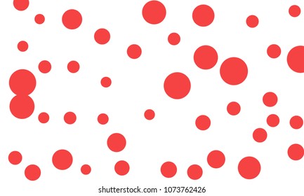 Many Stylish, Modern Classy and Good Looking Pink Bubbles of Different Size on White Background