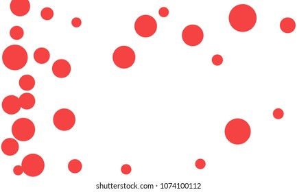 Many Stylish, Modern Classy and Good Looking Pink Bubbles of Different Size on White Background